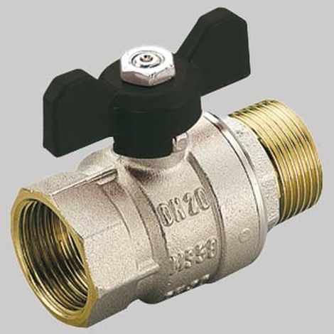 VALVOLE A SFERA PASSAGGIO TOTALE M-F FARFALLA ALLUMINIO - 1/2 PN 50