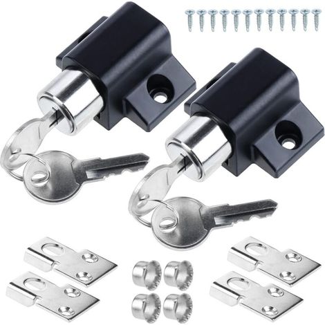 2 pièces porte coulissante, serrure, fenêtre, serrures de porte, fenêtre, limiteur de porte, serrure de fenêtre, serrure de sécurité, serrure de porte coulissante, serrures de porte coulissante, ensem (1/5)