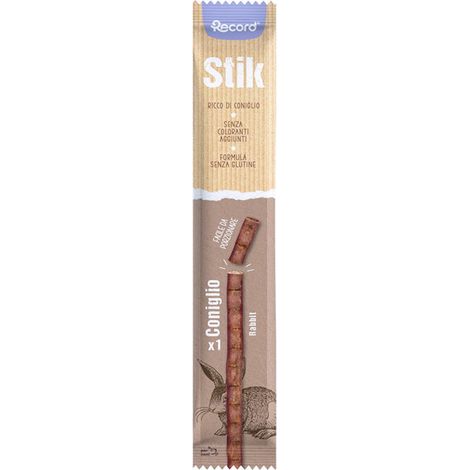 Stik für Hunde reich an Kaninchen ohne Gluten und ohne Farbstoffe leicht zu portionieren 30 Packungen zu je 11 g.