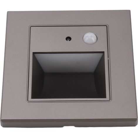 Éclairage d'escalier encastré à DEL avec détecteur de mouvement, 1,5 W, 3 000 K, 180-240 V (1/5)
