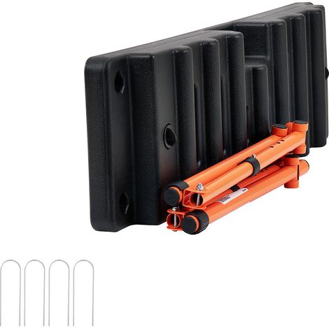 Mophorn Fußball Rebound Board 95 x 25 x 46 cm, doppelseitige Prellwand für Parks, Gärten und Heimtraining, 4 einstellbare Winkel, tragbarer wasserbefüllbarer PE-Rückstoßtrainer, 4,2 kg Leergewicht (1/5)