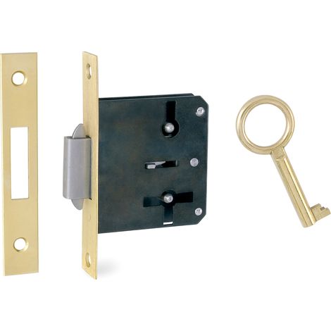 Cerradura Mueble Embutir Corredera 30Mm Con Lla