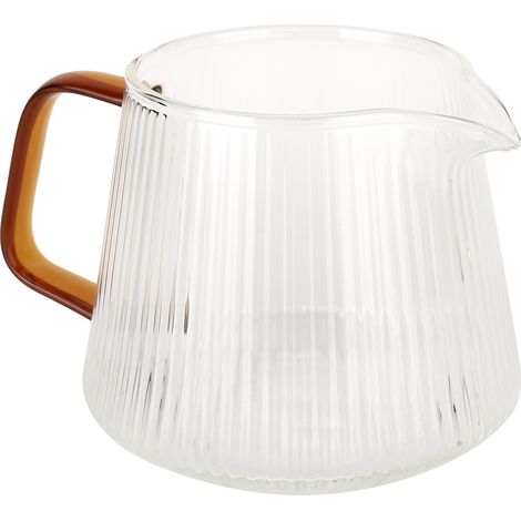 Tasse Café Haute Borosilicate Transparente Épaissie avec Manche pour Maison Café Boutique – Capacité 500ml (1 Tasse) (1/5)