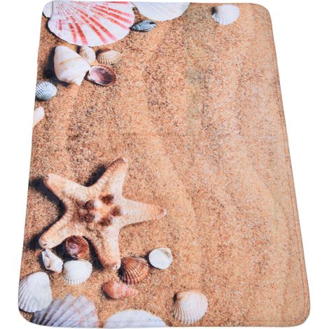 Tapis de sol antidérapant en flanelle pour salle de bain, cuisine, salon, chambre - 49x80 cm Type E