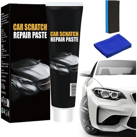 Tiefer Auto-Kratzer-Entferner, 3-in-1-Reparaturcreme, 2026 Produkt, Auto-Kratzer-Entferner, Auto-Kratzer-Entferner mit Schwamm, Autopolitur, Modellauto-Kratzer-Reparaturcreme, löscht Ray (1/5)