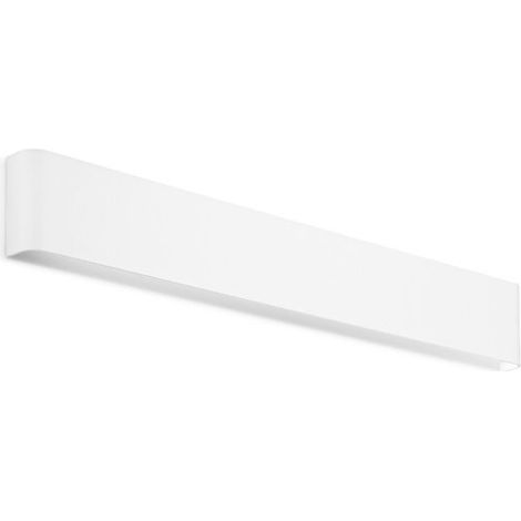 Applique Moderna Delta Metallo Bianco Led 19,5W 3000K Luce Calda