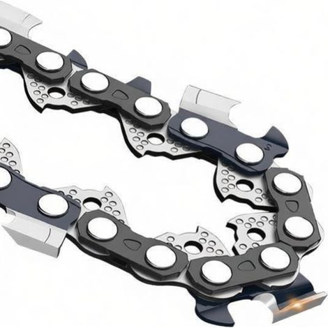 Lot de 2 chaînes de tronçonneuse pour à huile de 16" Espacement entre les chaînes de tronçonneuse: 3/8" Épaisseur du pignon: 1.3 mm 57 maillons Convient pour les tronçonneuses, Chainsaw Chain (1/5)