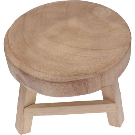 Support pour Pot de Fleurs en Plastique Beige Surface Lisse et Design Naturel, Étagère Pratique pour Plantes et Pots, pour Balcon ou Décoration Intérieure (1/5)