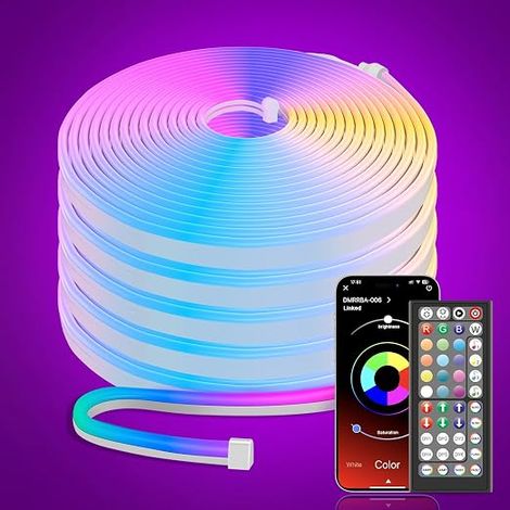 Ruban LED Néon Bande LED Néon LED Chambre Imperméable Intérieur Extérieur Decoration Chambre (1/5)