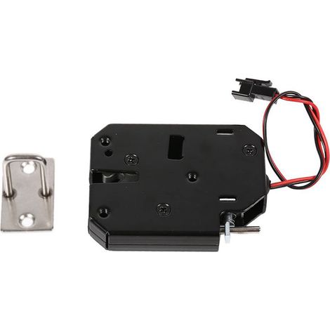 Verrouillage Electromagnétique DC 12V Électro-Aimant, Serrure électromagnétique pour Armoire, Verrou électronique de Tiroir, Serrure Electrique pour Système de Contrôle D'accès de Porte (1/5)