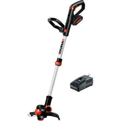 WORX WG163E.2 - Desbrozadora con batería (20 V, incluye batería de 2 Ah y cargador) (1/2)