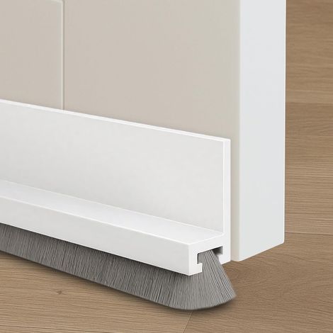 Joint Brosse Porte Coulissante 100 cm Blanc (1/5)