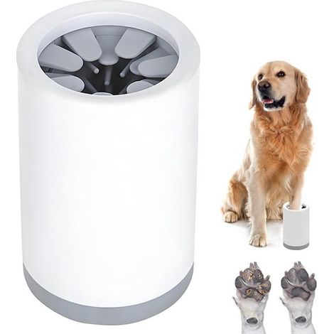 Nettoyeur de pattes pour chien – Brosse douce portable – Élimine la saleté des pattes – 10 x 10 x 15 cm – Pour chiens (1/5)
