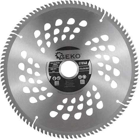 Hoja de sierra para madera 255x30x100T (agujeros) (25) (1/2)