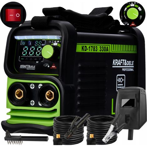 Poste à souder onduleur LCD 330 A MMA IGBT TIG câbles de levage (1/5)