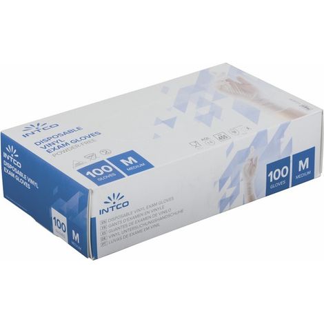 Gant vinyle jetable M T7/8 (X 100) - PAREDES : 707521 (1/2)