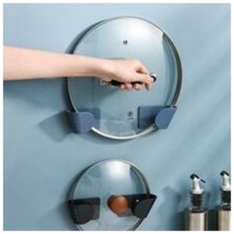 Lot De 5 Paires De Porte-Couvercle RéGlables Pour Porte D'Armoire, Organisateur De Couvercle De Casserole RéGlable (1/4)