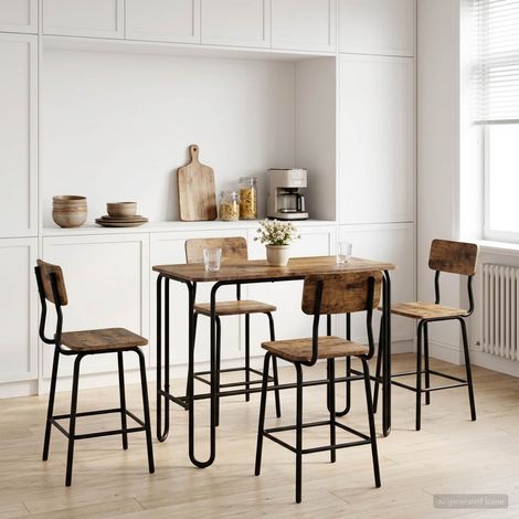 vidaXL Dining Table 100 x 50 x 75 cm Engineered Wood Old Wood (1/5)