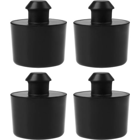 Set of 4 motorcycle seat bumpers, 8/10 mm, made of rubber, 21.5/19.5 mm x 26 mm. Compatible with MZ ETZ 125 150 250 301 251 (1/5)