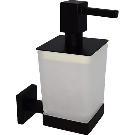 Dispencer versione quadrata colore nero opaco Capannoli Nook NK116 VSMM Nero opaco - fissaggio a viti (1/2)