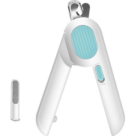 Coupe-ongles pour chat avec lumière LED et lime intégrée, coupe-griffes pour chien avec lumière vive pour éviter les coupures excessives - Outil de toilettage pour petits chiens, chats, chatons, lapin (1/5)
