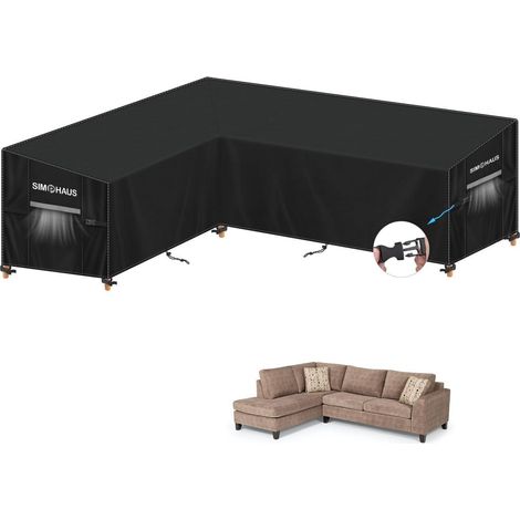 Schutzhülle L-Form Ecksofa 180x240cm wasserdicht 420D Oxford Outdoor (1/5)