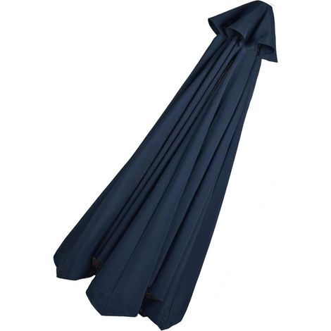 Toile de Rechange pour Parasol Baleines Polyester Auvent de Remplacement pour Parasol de Cour Jardin Plage,8.8ft 270 cm 8 Ribs