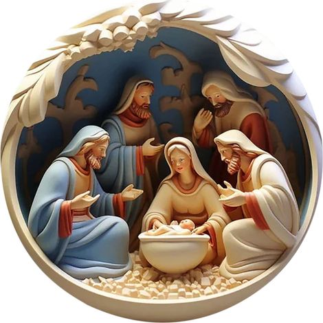 Pendentif Noël - Acrylique 3D - Décoration Arbre De Noël Et Intérieur Voiture - Pour Naissance Anniversaire Mariage - Lot De 1 (1/5)