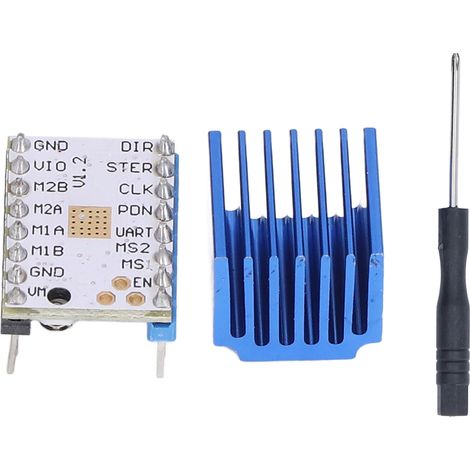 TMC2208 V1.2 Schrittmotortreiber für 3D-Drucker, 1,4-A-Controllermodul mit Wärmeableitung