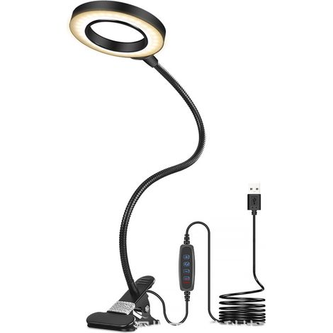 Lumière du jour LED Förstoringlampa, Klämma Förstoringglas avec 6 réglages d'éclairage réglables qd (1/5)
