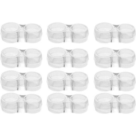 Protection poignee porte - lot de 12 protège poignée porte double transparents et protege mur pour poignée de fenêtre pour protéger contre les marques (1/4)