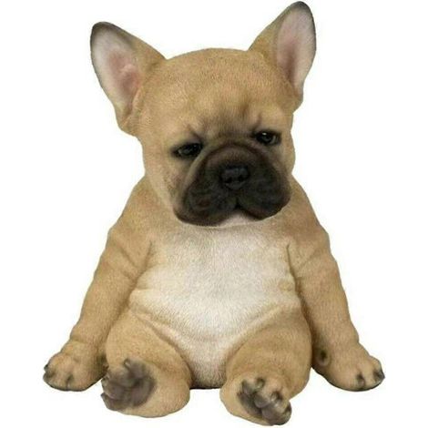 Sculpture de bouledogue français, ornement, statuette de chien, figurine, décoration extérieure pour jardin, cadeau - Chien assis (1/5)