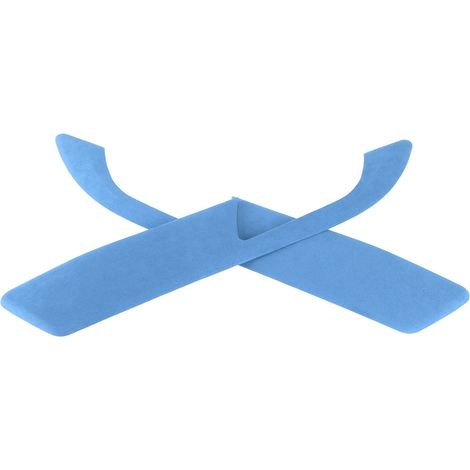 Lot de 2 panneaux de poignées de porte intérieures en daim, cadre de 2 mm d'épaisseur, compatibles avec Z4 E89 2009-2016, bleu (1/5)
