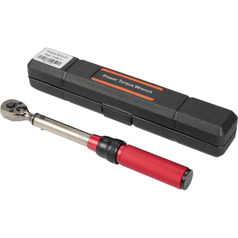 Clé dynamométrique à cliquet 1/4 pouce 72 dents réversible double sens avec bouton rapide pour vélo moto auto entretien (1.85-22.14ft.lb/2.5-30N.m)
