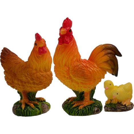 Stück Kleiner Huhn Figuren aus Kunstharz