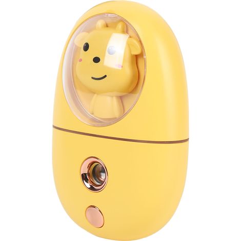 Niedlicher, wiederaufladbarer Mini-Luftbefeuchter mit Tiermotiv, USB-Anschluss, 35 ml, 500 mAh, Gelb (1/5)