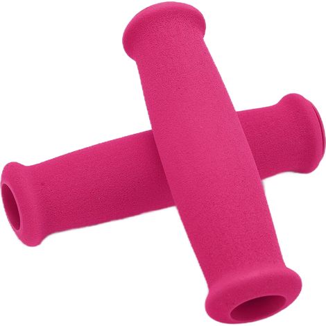 Poignées de Vélo en Mousse Antidérapante Rose pour VTT et Vélo de Route - 2 Pièces