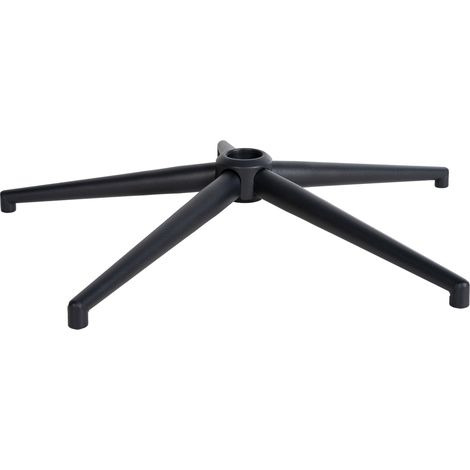 Fußkreuz Eckig Schwarz schwarz 65 cm