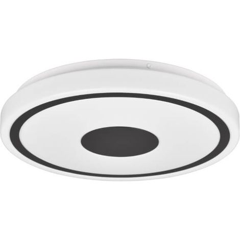 Plafonnier RL BUNDA 33 cm LED 16W blanc/noir rond 3000K (1/3)