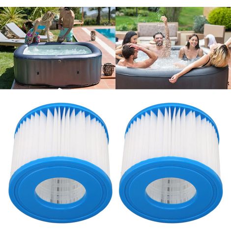 Cartouche Filtre Spa et Piscine pour Enfants 105x80mm PP Haute Circulation 2 Unités Lavables (1/5)
