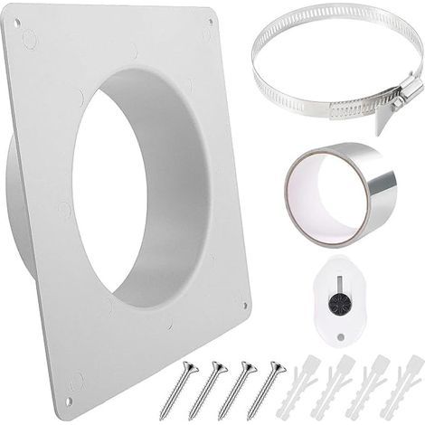 150mm6" Channel Connection Flange ABS Plastic Straight Pipe Flange (1/5)