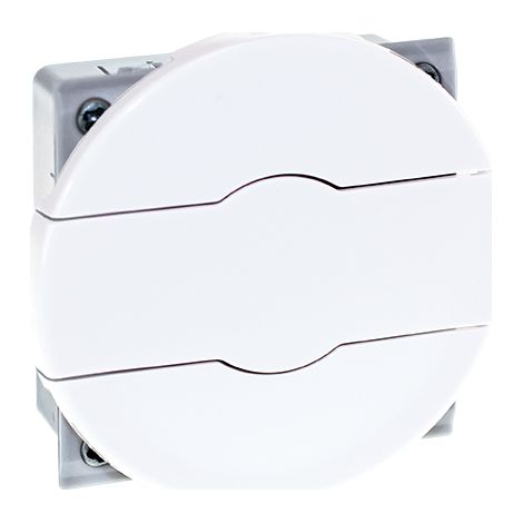 Interrupteur double poussoir pour volet roulant - 2 positions Montée/Descente 6A - COMETE Blanc