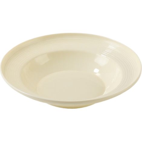 Assiette Creuse Beige pour Pâtes & Soupes, Design Minimaliste, 20,5 cm (1/5)