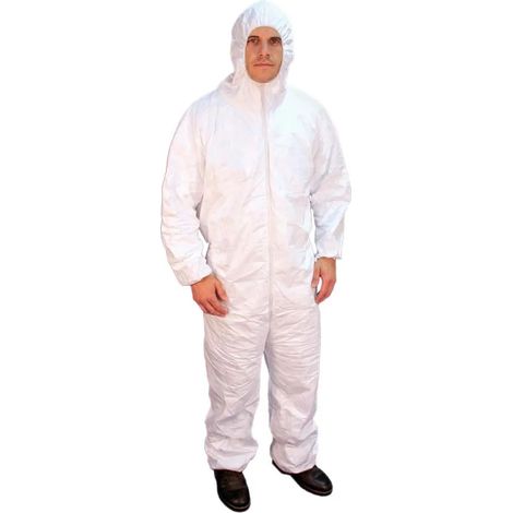 Ropa de protección Buffalo micro porous hooded coverall transpirable resistente químico (1/2)