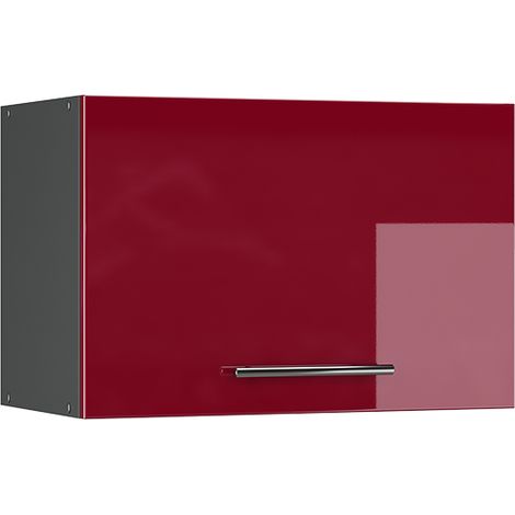 Armario colgante Fame-Line, Rojo Burdeos alto brillo, 60 cm Plano, Vicco