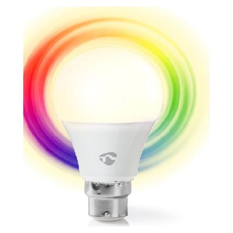 Ampoule LED à variation de couleur connectée et autonome / Douille B22/ A 60 - NEDIS- (1/2)