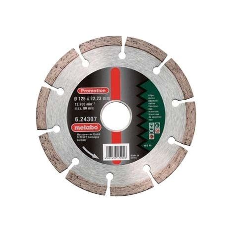 Disque à tronçonner diamanté Metabo 624307000 Diamètre 125 mm Ø intérieur 22.23 mm 1 pc(s) (1/6)