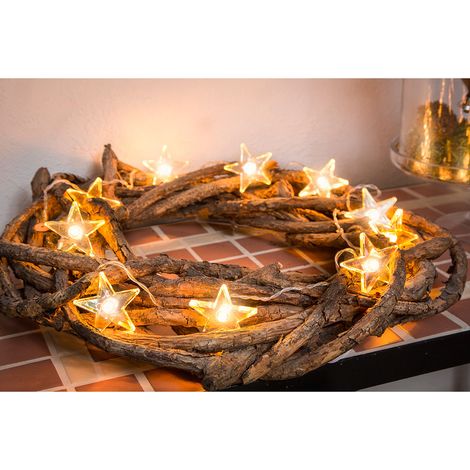 Konstsmide LED Lichterkette klare Sterne 2 m warmweiß Lichterkette (1/5)