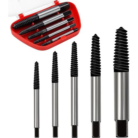 Extracteur De Vis HSS 4241 Tourne a Gauche Extracteur Kit pour Vis cassées et Boulons Outils M3-M18 Perceuse Visseuse et Travaux de Réparation (1/5)