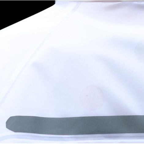 Ensemble imperméable et pantalon de pluie, imperméable intégral pour moto électrique, imperméable transparent deux pièces pour la moto et la pêche, blanc, taille L, pour homme et femme (1/4)
